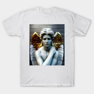 Angel from heaven holy and melancholic statue T-Shirt